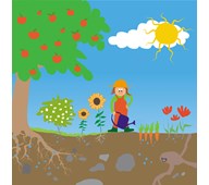 Ystävät akustinen paneeli 55 x 55 cm