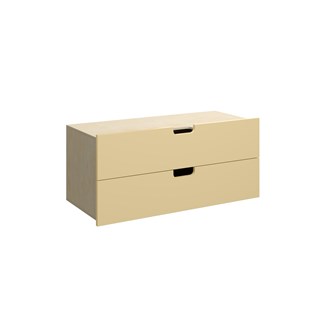 Fixa laatikosto vedinkololla 3:1, 2 laatikkoa, syvyys 35 cm