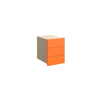 Fixa laatikosto 1:1, 3 laatikkoa, syvyys 35 cm