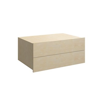 Fixa laatikosto 3:1, 2 laatikkoa, syvyys 57 cm