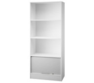 Ordna 190 kaappi, 1 rulo, 3 avohyllyä, valkoinen