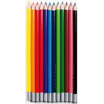 Värikynä Lekolar 3-kulm. 12 väriä x 12 kpl ja puulaatikko