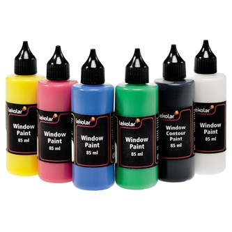 Ikkunakalvovärilajitelma Lekolar, 6 x 85 ml