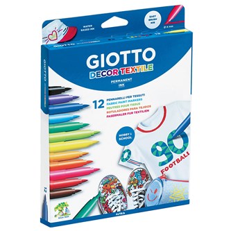 Giotto Tekstiilitussilajitelma, 12 kpl