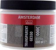 Gesso Amsterdam, väritön, 500 ml