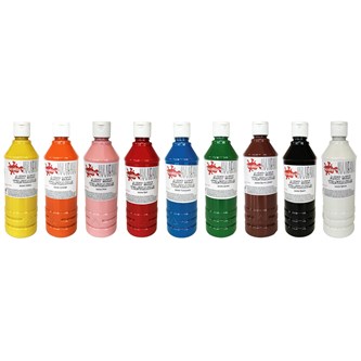 Valmisvärilajitelma Artmix, poispestävä väri, 9x500 ml