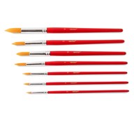 Synteettiset pyöreät siveltimet, 12 kpl