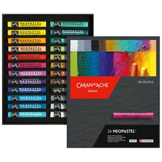 Öljypastelliliitu Caran d'Ache Neopastel, 24 väriä