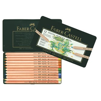 Pastellivärikynä Faber-Castell PITT, 12 väriä