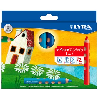 Värikynä Lyra Groove Triple, 12 väriä