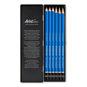 Piirustuskynäsarja Staedtler Mars Lumograph, 6 kpl