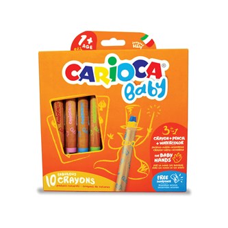 Värikynä Carioca Baby, vesiliukoiset, 10 väriä