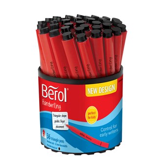 Berol Handwriting, kolmikulmaiset kynät, 36 kpl
