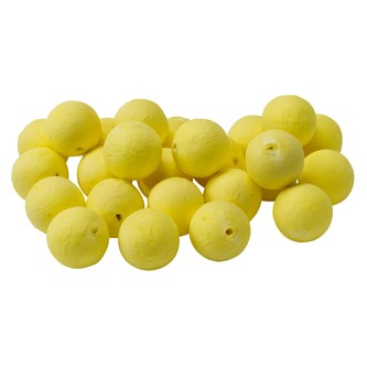 Paperimassapallo 12 mm, kelt., 200 kpl