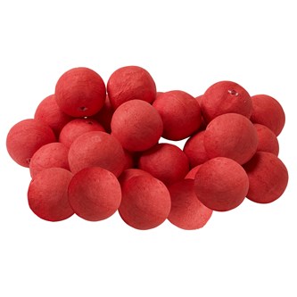 Paperimassapallo 25 mm, pun., 100 kpl