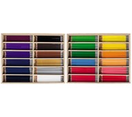 Värikynä Lekolar 3-kulm. 24 väriä x 12 kpl, puulaatikot