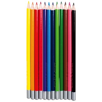 Värikynä Lekolar 3-kulm. 12 väriä x 12 kpl ja puulaatikko