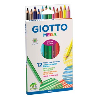 Värikynä Giotto Mega, 12 väriä