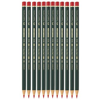 Korjauskynä Faber-Castell, punainen, 12 kpl