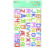 Helmialustat, kirjaimet ja numerot