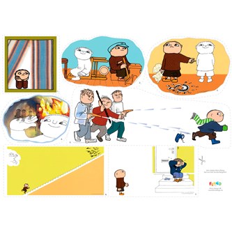 Flanellikuvat "Kuka pelastaa Mikko Mallikkaan?"