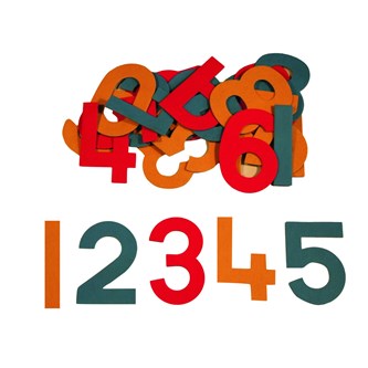 Numerot ja laskutoimitusmerkit, 45 kpl