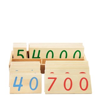 Isot numerokortit 1-9000, puuta