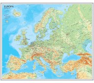 Seinäkartta Europa, ruotsinkielinen