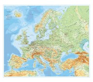 Seinäkartta Europa, ruotsinkielinen