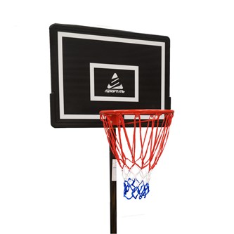 Koripalloteline täytettävällä alustalla