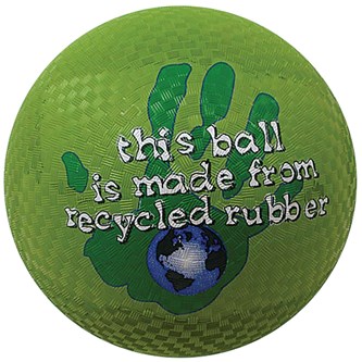 Leikkipallo kierrätysmateriaaleista