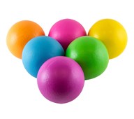Pinnoitetut vaahtomuovipallot ø 16 cm, neonvärit, 6 kpl