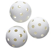 Salibandypallo, IFF-hyväksytty, valkoinen, 3 kpl