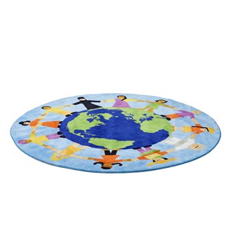 Maailman lapset matto Ø 200 cm