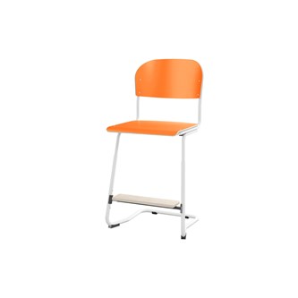 Matte FSC BX -tuoli IK 45/63 cm, iso istuin, valkoinen jalusta