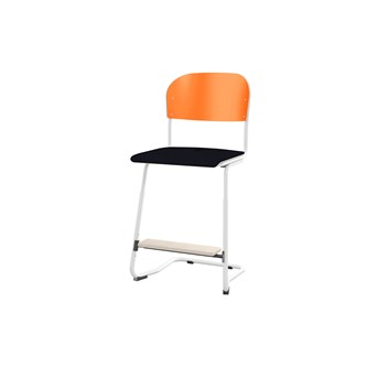 Matte FSC BX -tuoli IK 45/63 cm, iso istuin, valkoinen jalusta