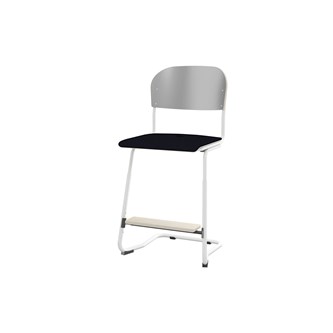 Matte FSC BX -tuoli IK 45/63 cm, iso istuin, valkoinen jalusta