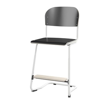 Matte FSC BX -tuoli IK 45/63 cm, iso istuin, valkoinen jalusta
