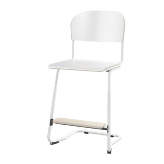 Matte FSC BX -tuoli IK 45/63 cm, iso istuin, valkoinen jalusta