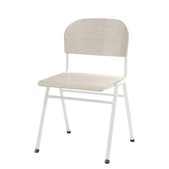 Matte 44 tuoli, iso istuin, valkoinen runko