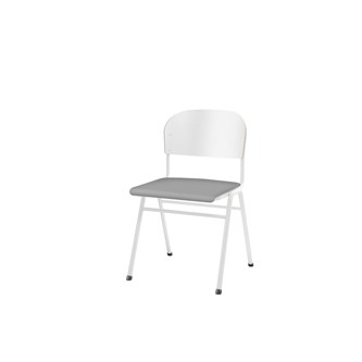 Matte FSC 44 tuoli, iso istuin, valkoinen runko