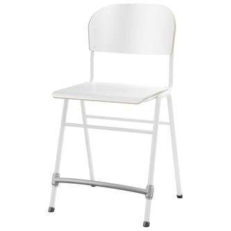 Matte BX 54 tuoli, iso istuin, valkoinen runko
