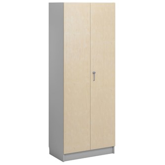 Norden FSC materiaalikaappi 2 umpiovea L80xS47xK210 cm, vaaleanharmaa
