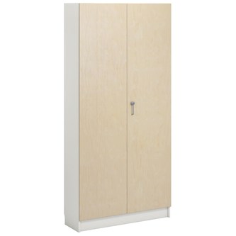 Norden FSC materiaalikaappi 2 ovea L100xS32xK210, valkoinen