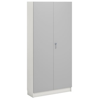 Norden FSC materiaalikaappi 2 ovea L100xS32xK210, valkoinen