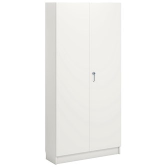 Norden FSC materiaalikaappi 2 ovea L100xS32xK210, valkoinen