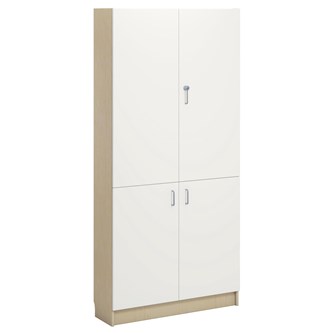 Norden FSC materiaalikaappi 4 ovea L100xS32xK210, koivu