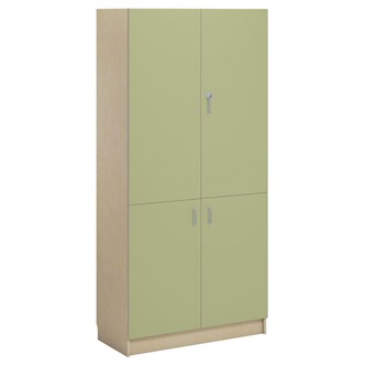 Norden FSC materiaalikaappi 4 ovea L100xS47xK210, koivu