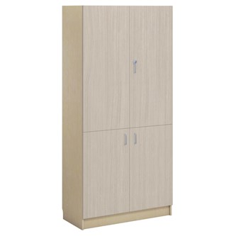 Norden FSC materiaalikaappi 4 ovea L100xS47xK210, koivu