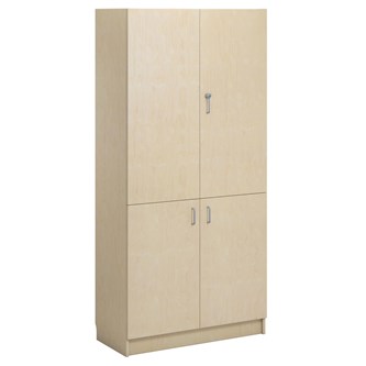 Norden FSC materiaalikaappi 4 ovea L100xS47xK210, koivu